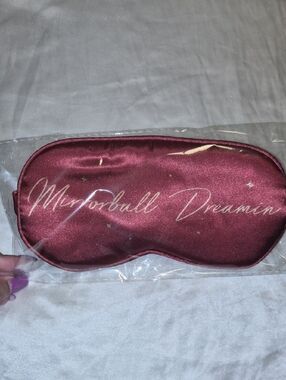 DWTS "Mirrorball Dreamin'" Silk Sleep Mask - Burgundy